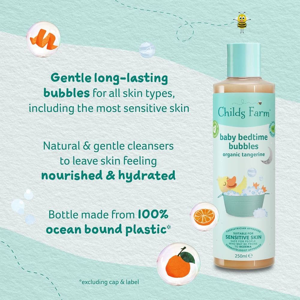 Childs Farm - Baby Bedtime Bubbles Organic Tangerine - 250Ml