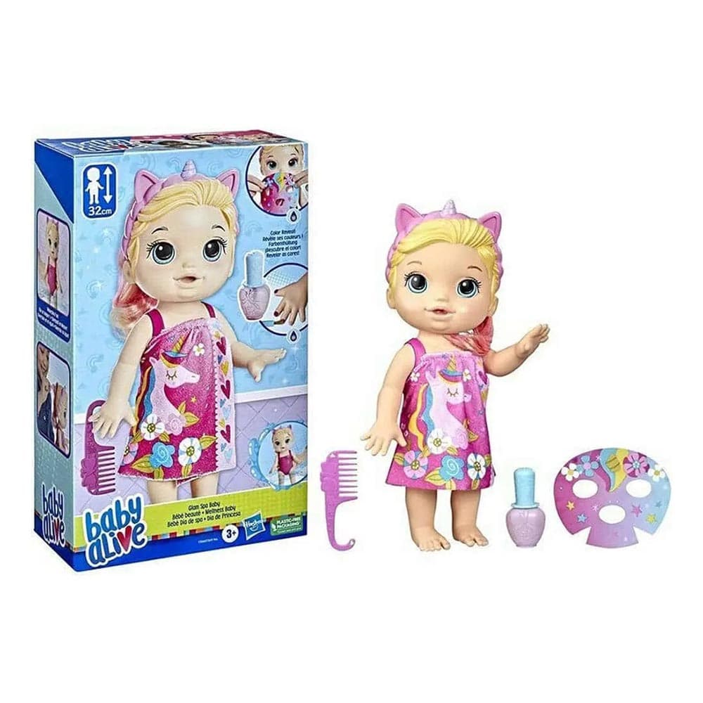 Baby Alive - Glam Spa Baby Doll Set - 5 Pcs