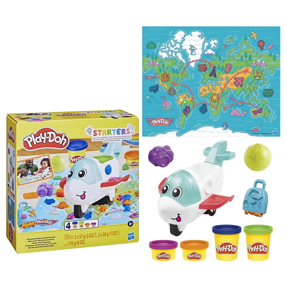 Playdoh - Airplane Explorer Starter Clay Playset - 170g