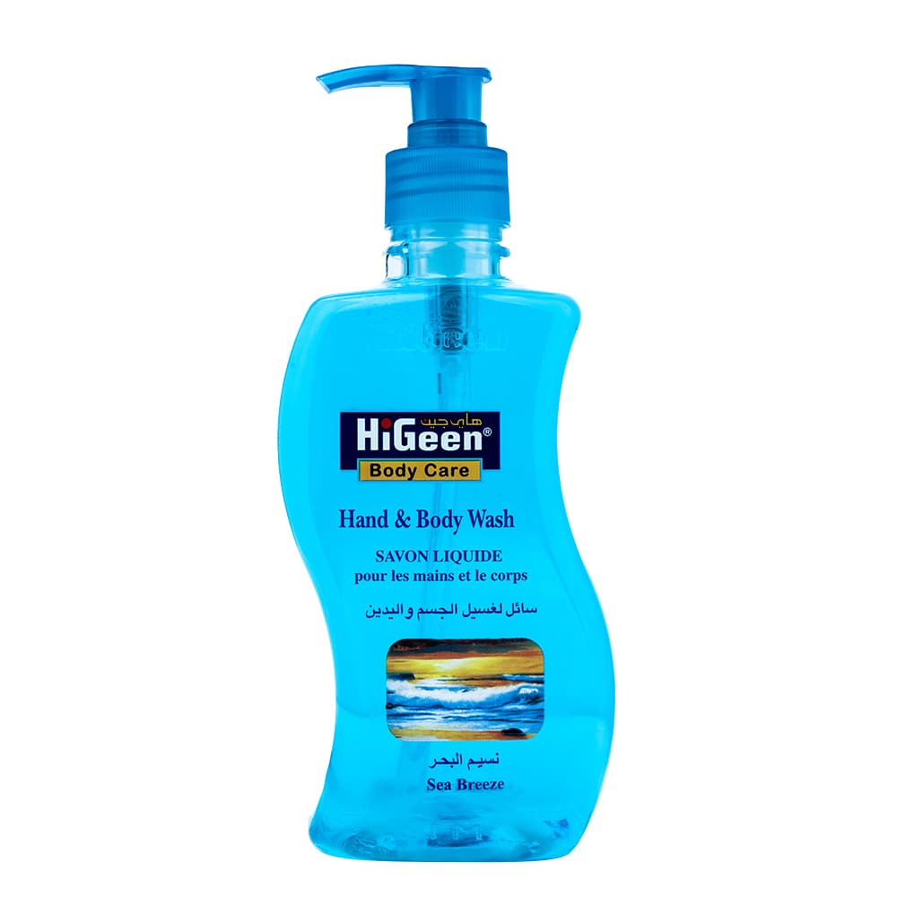 HiGeen - Wavy Antiseptic Hand And Body Wash - Sea Breeze - 500 ml