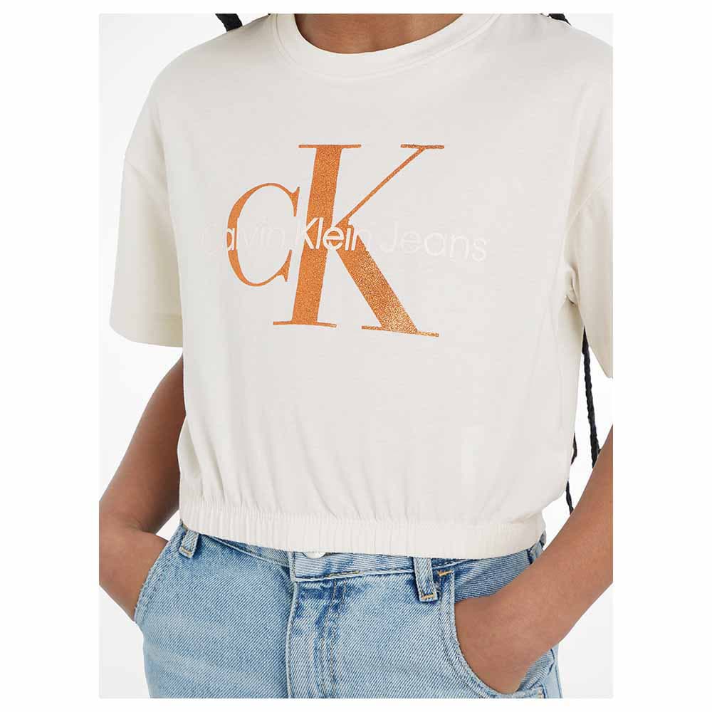 Calvin Klein - Bronze Monogram T-Shirt - Ivory