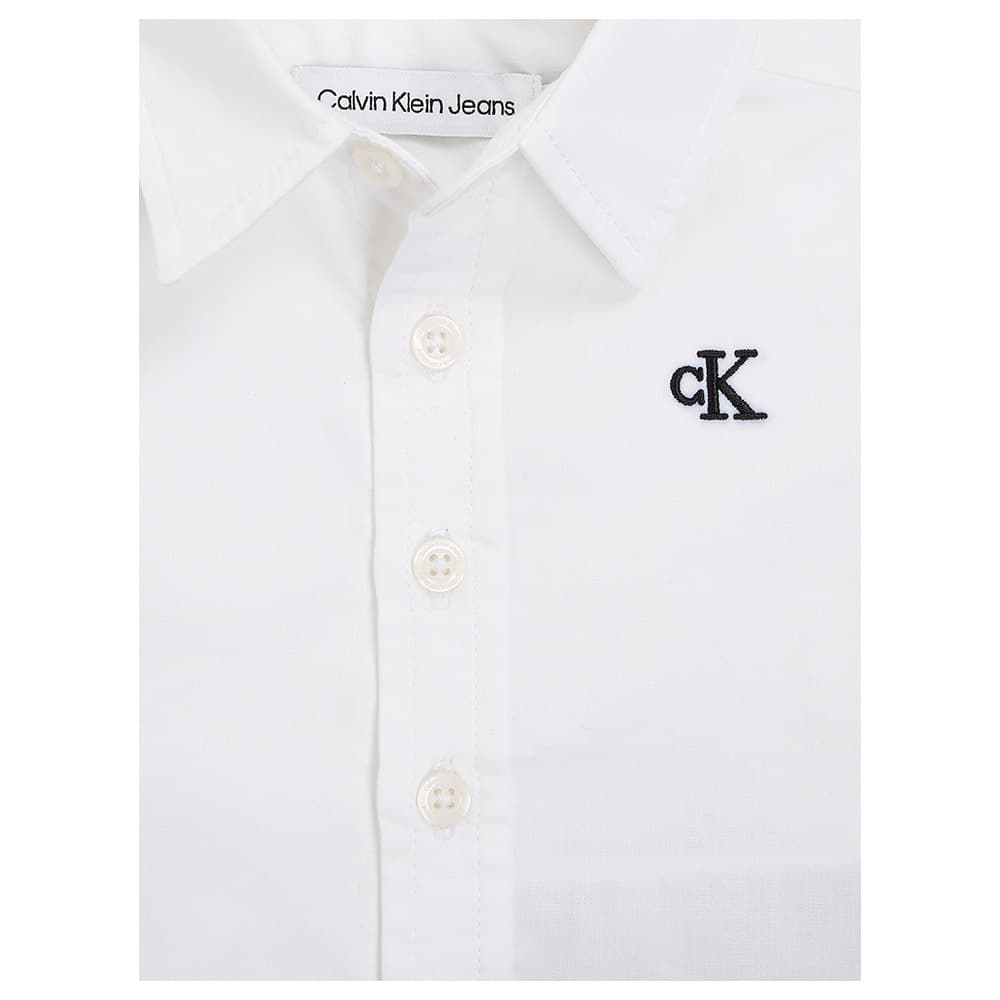 Calvin Klein - Poplin Long Sleeve Shirt - White