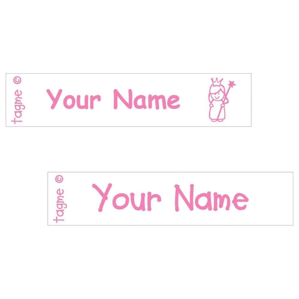 TagMe - Personalised Iron-On Clothing Labels - Pink - Pack of 50