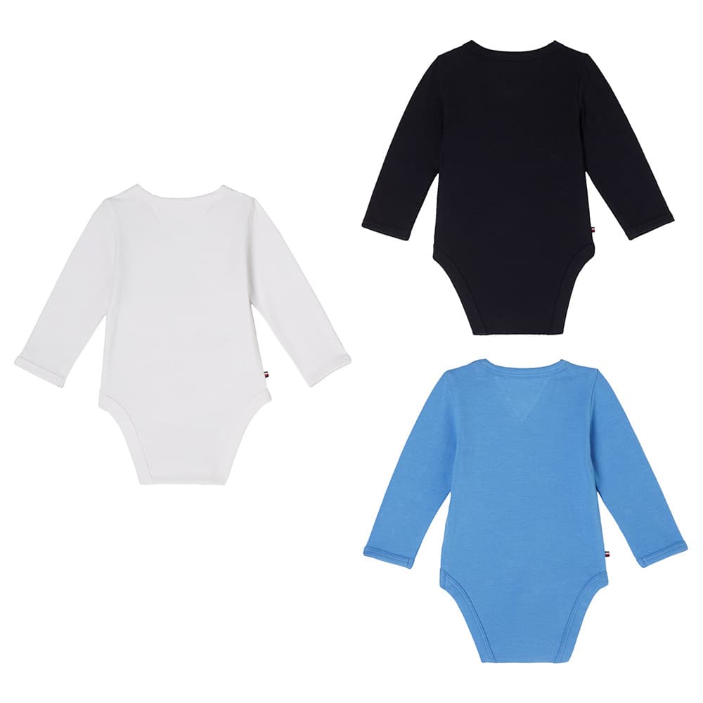 Tommy Hilfiger - 3pc-Set - Baby Bodysuit Giftbox - Black/Blue/White