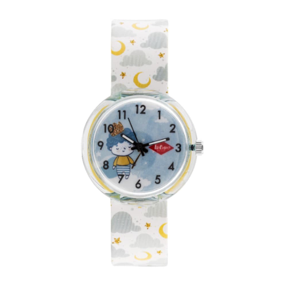 Lee Cooper - Kids Blue Dial Analog Watch - White - 30 mm