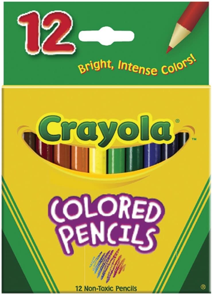 Crayola 12 Half Length Coloured Pencils