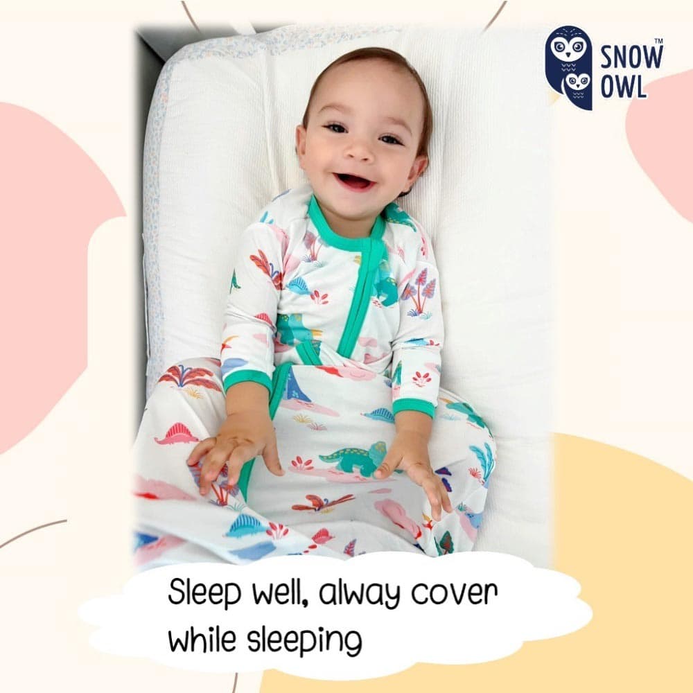 Snow Owl - Long Sleeve Sleeping Bag - Baby Dino