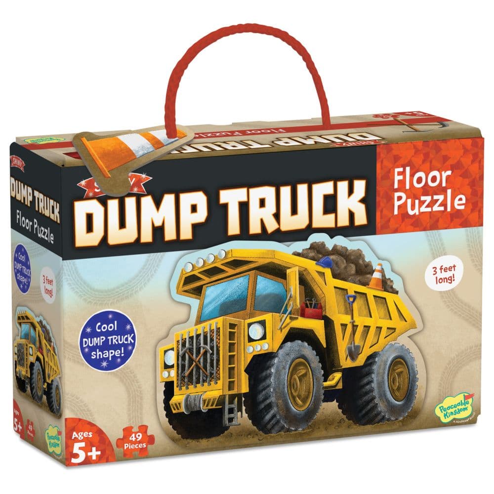 Peaceable Kingdom - Floor Puzzle - Dump Truck