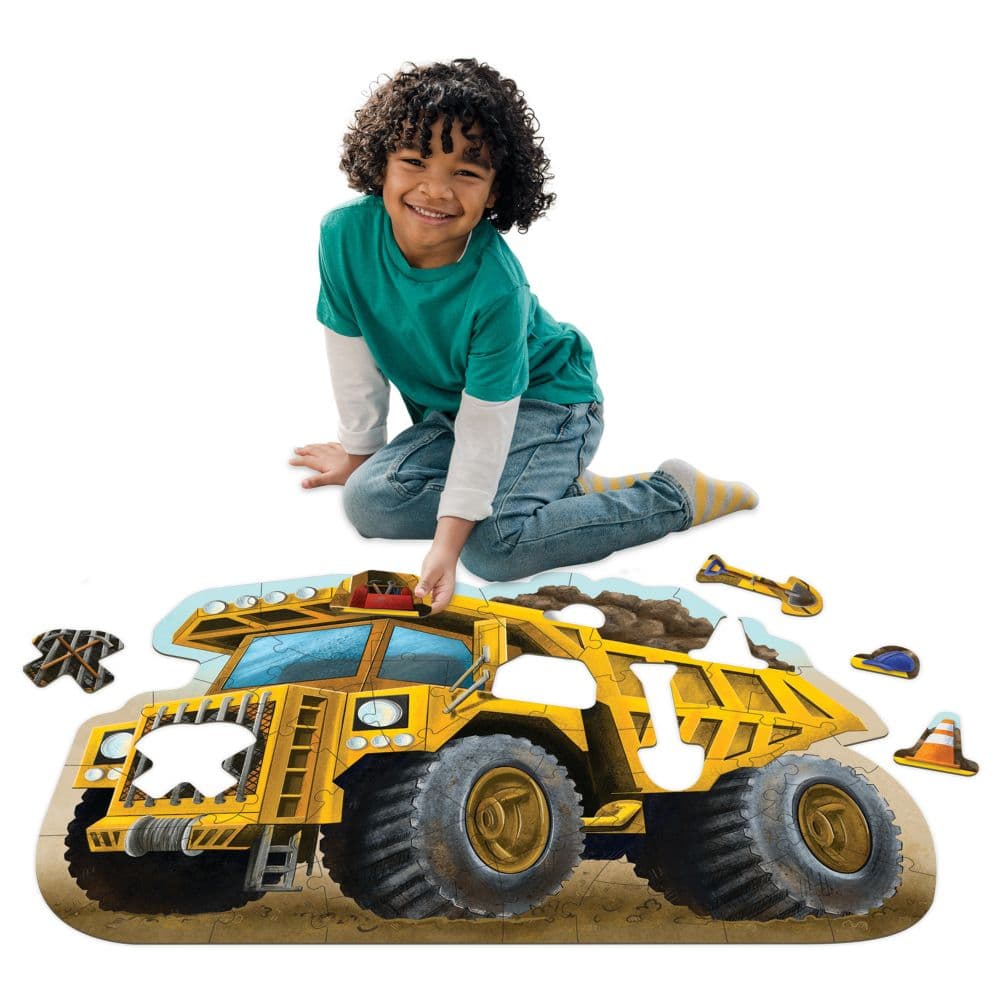 Peaceable Kingdom - Floor Puzzle - Dump Truck