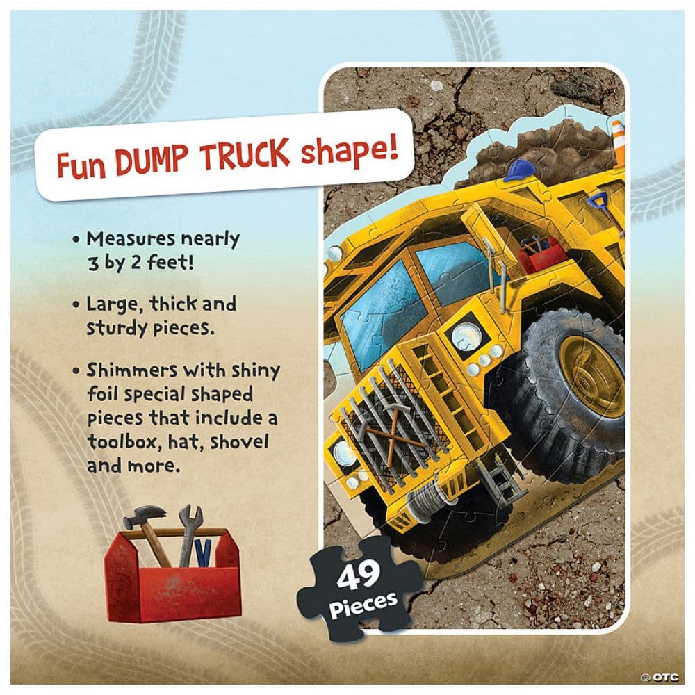 Peaceable Kingdom - Floor Puzzle - Dump Truck