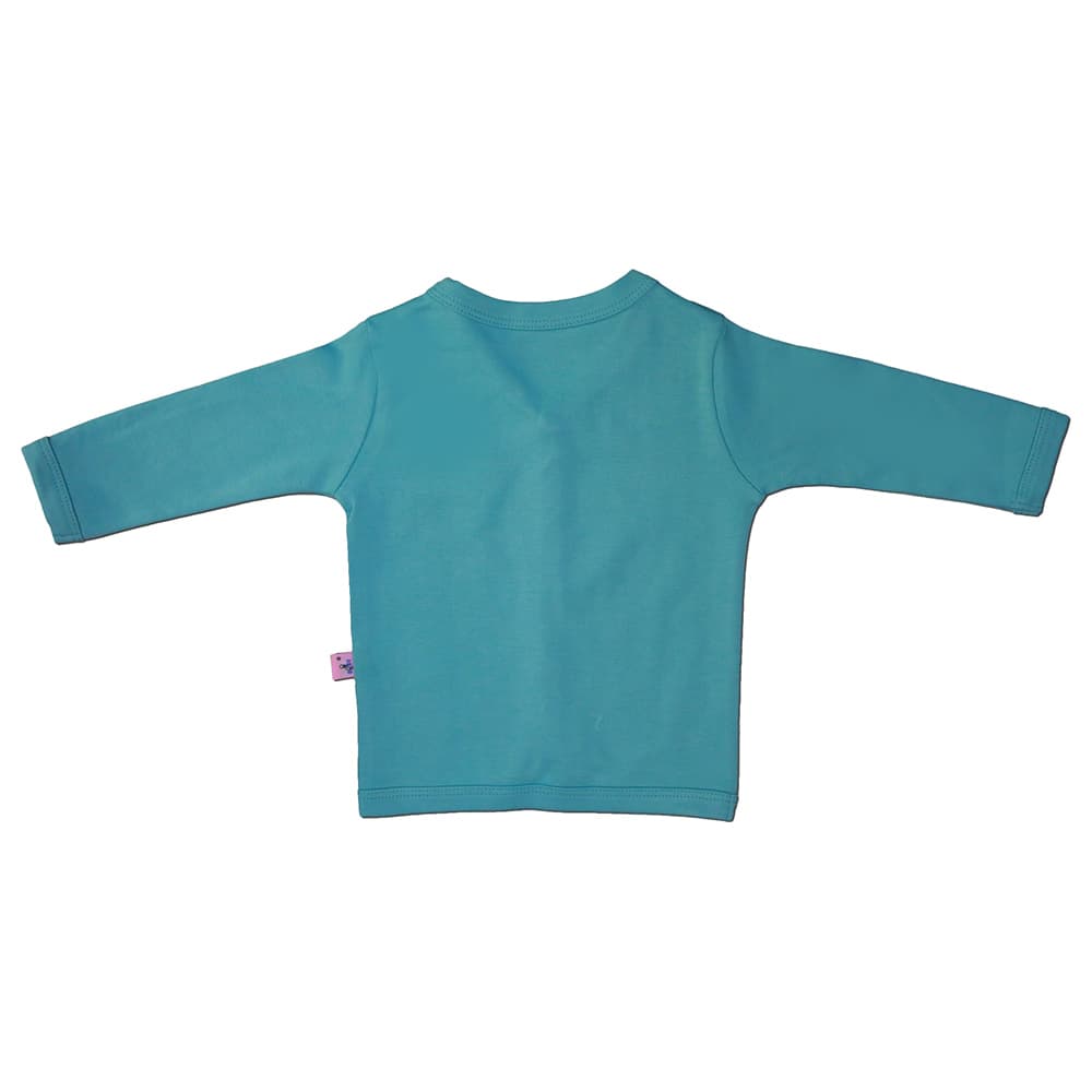 Smart Baby - Baby Boy Full Sleeves Front Button Shirt - Blue