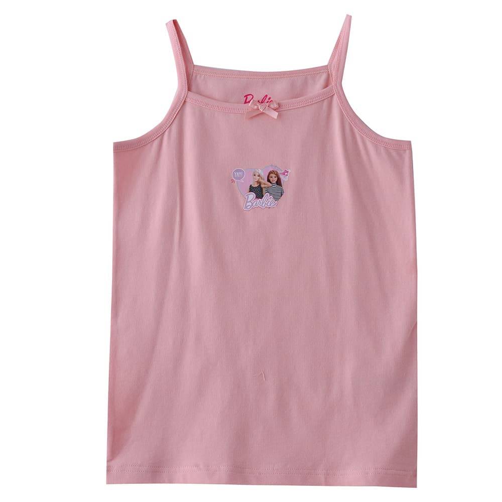 Barbie - 3pc-Set - Girl Printed Camisole - White/Pink