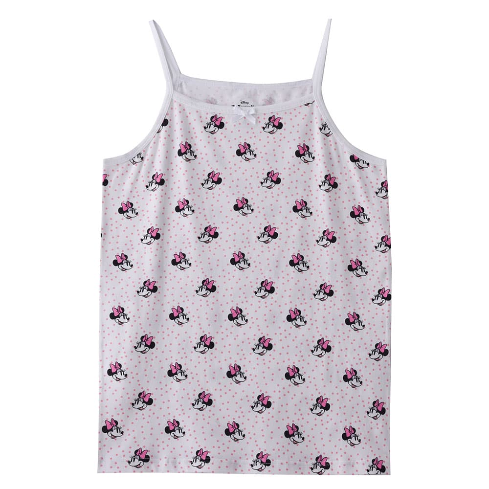 Minnie Mouse - 3pc-Set - Girl Printed Camisole - White/Pink