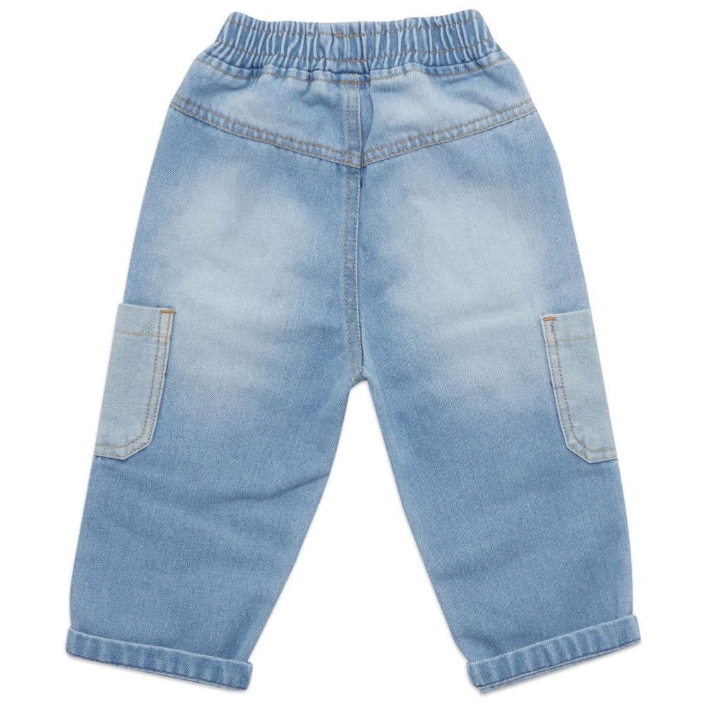 Little Kangaroos - Baby Boy's Faded Denim Jeans - Light Blue