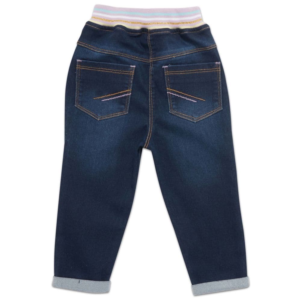 Little Kangaroos - Baby Girl's Denim Jeans - Dark Blue