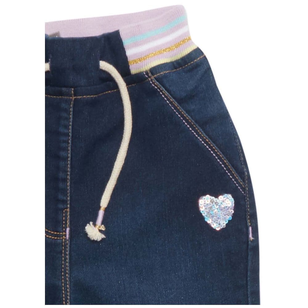 Little Kangaroos - Baby Girl's Denim Jeans - Dark Blue