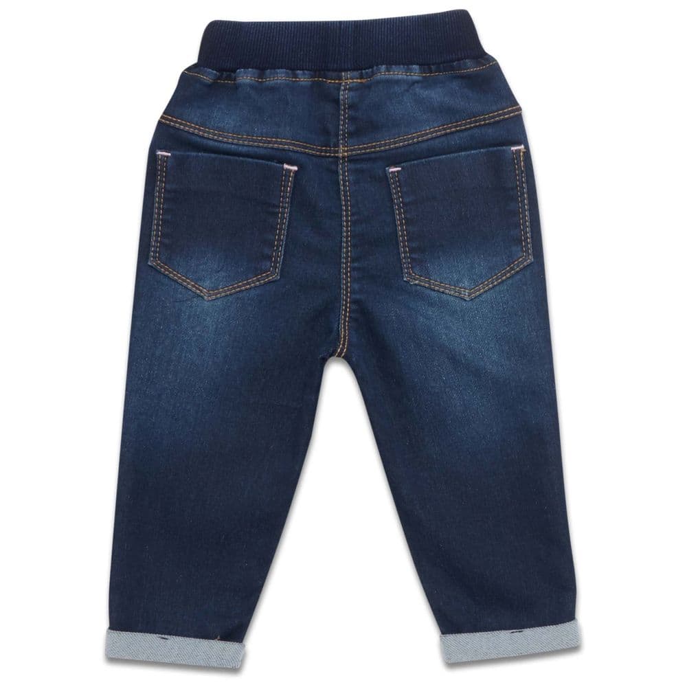 Little Kangaroos - Baby Girl's Denim Jeans - Navy Blue