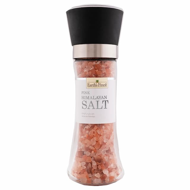 Earth's Finest - Pink Himalaya Salt - Glass Grinder - 200g