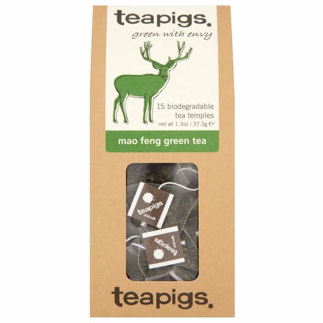 Ripe Organic - Teapigs Mao Feng Green Tea Temples - 15pcs