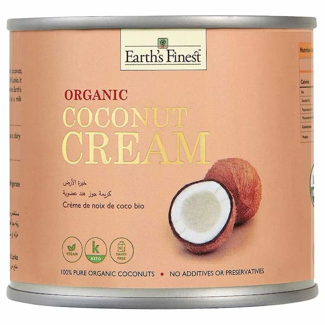 Earth's Finest - Organic Coconut Cream - 200ml