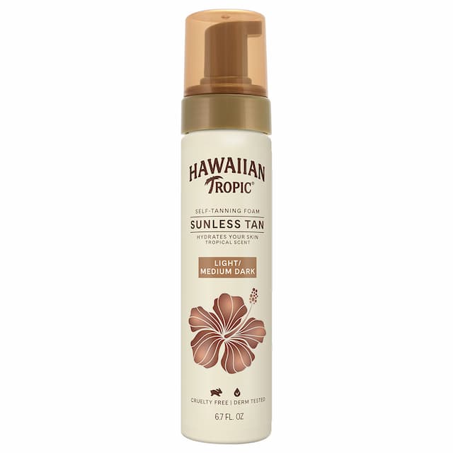 Hawaiian Tropic - Sunless Tan Self-Tanning Foam - Light/Medium Dark - 200 ml