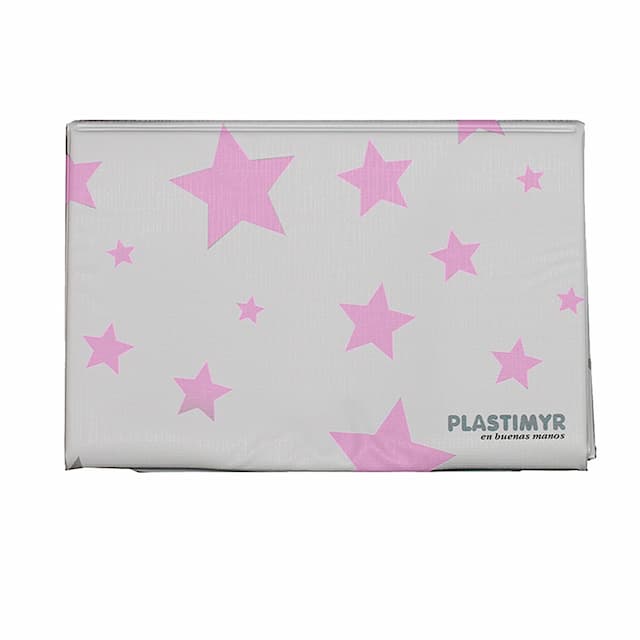 Plastimyr - Portable Changing Mat - Estrella Rosa