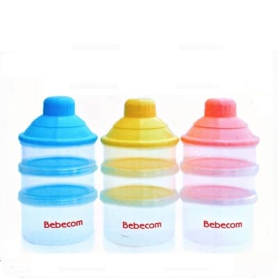 Bebecom Three Layers Milk Powder Case - Assorted Colours