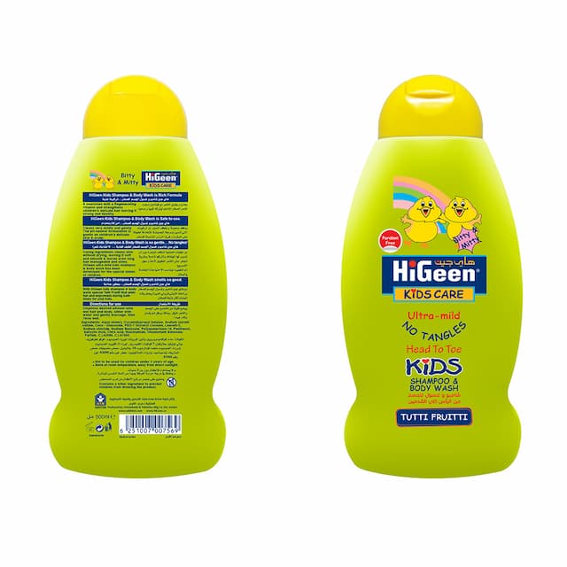 HiGeen - Kids Shampoo - Tutti Fruitty - Bitty And Mitty - 500 ml