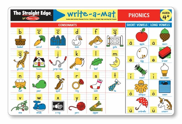 Melissa & Doug Phonics Write-A-Mat (Bundle of 6)