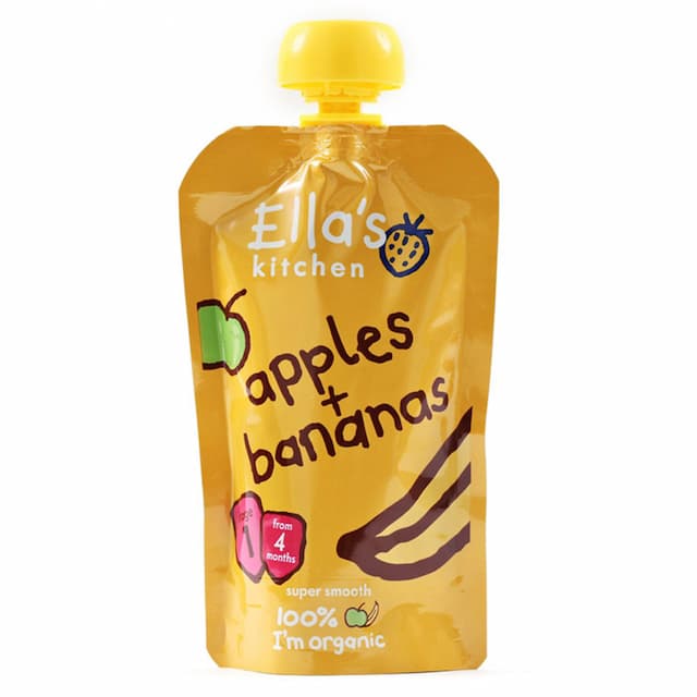 Ella's Kitchen - Apples + Bananas 120Gg