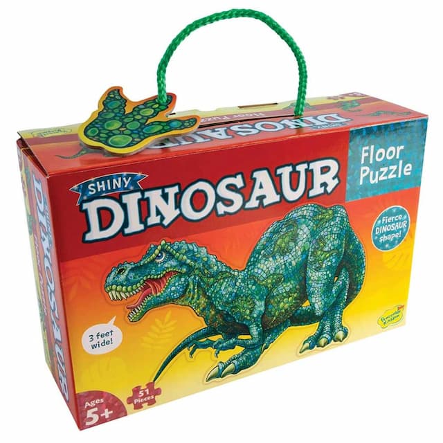 Peaceable Kingdom - Floor Puzzle - Shiny Dinosaur - 51pcs