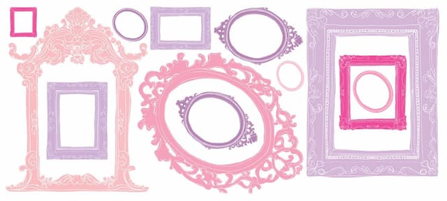 Pink And Purple Multi Frames