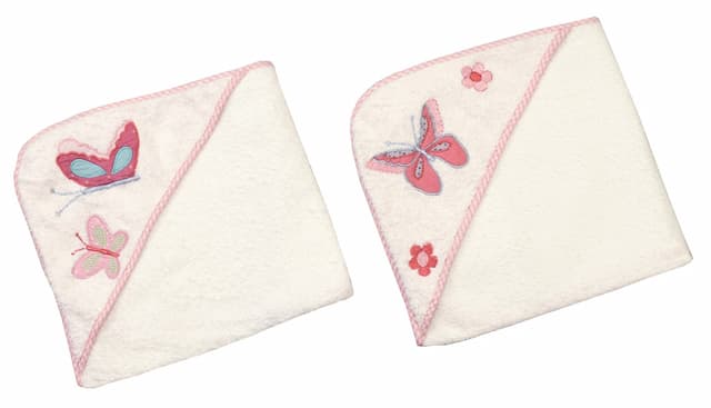 Little West Street - Baby Butterfly Kisses Hooded Towel Set