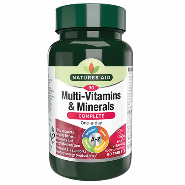 Natures Aid - Complete Multi-Vitamins & Minerals 90 Tablets