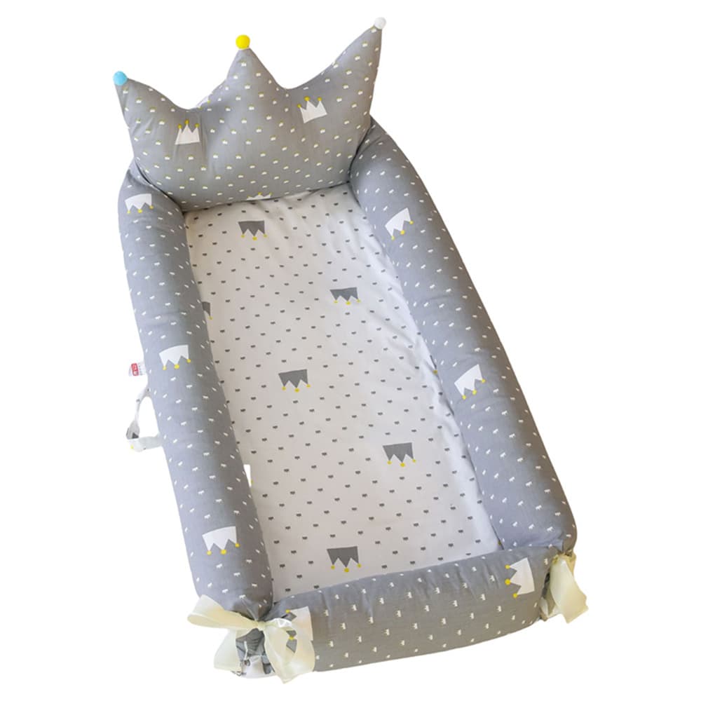 Bumble & Bird - Portable Maxi Baby Nest - Royal Grey (Exclusive)