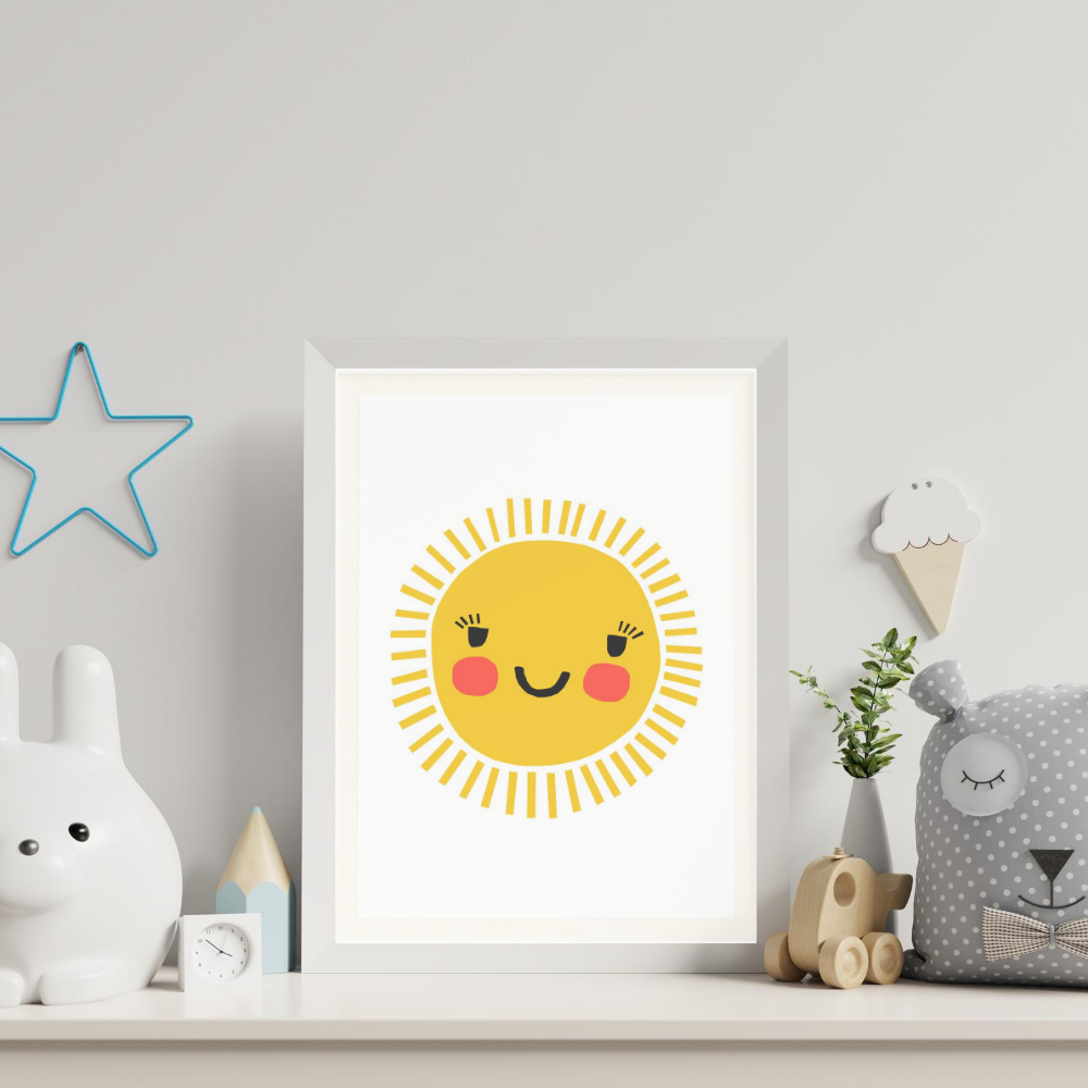 Paper Crew - Happy Sun Wall Art Print