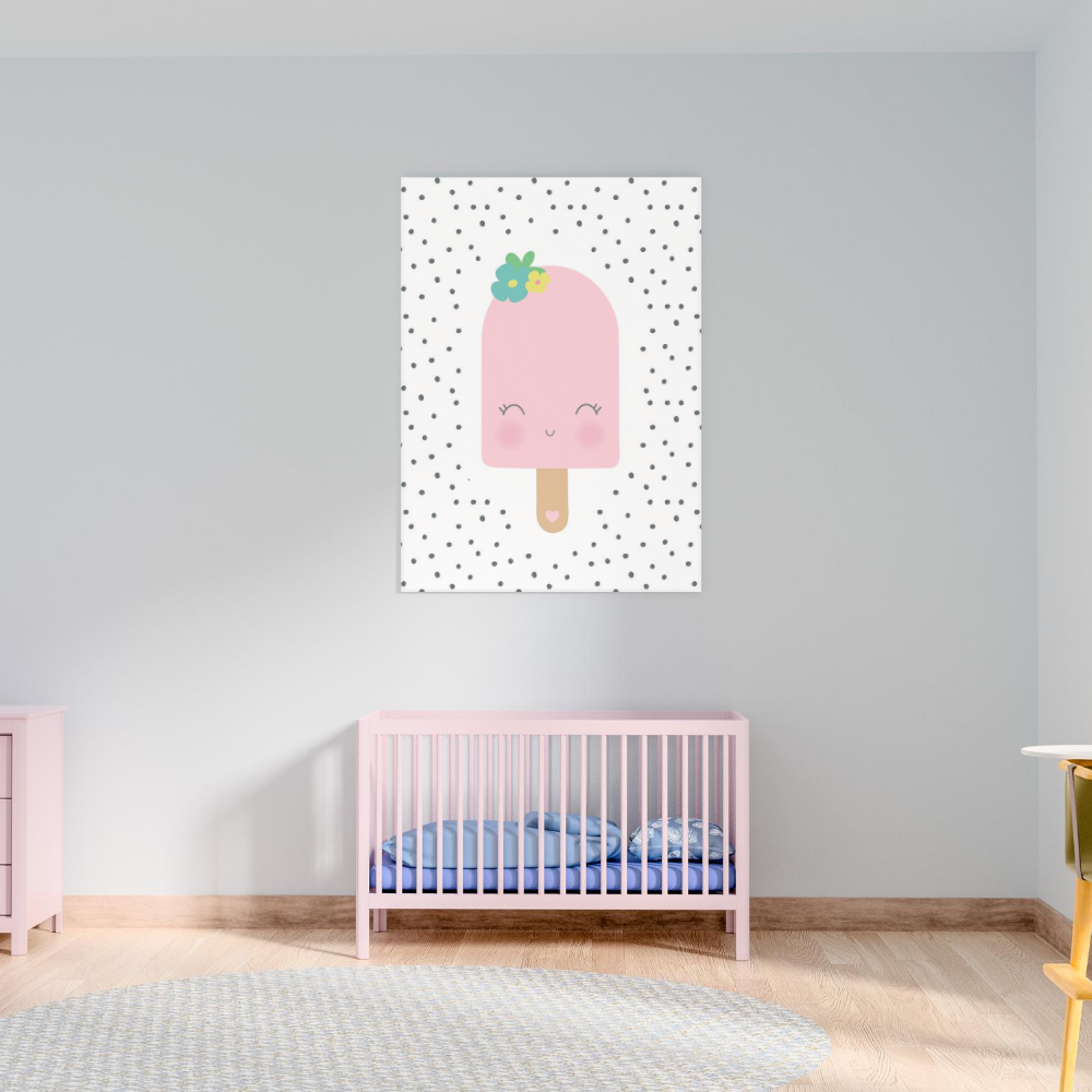 Paper Crew - Pink Popsicle Wall Art Print