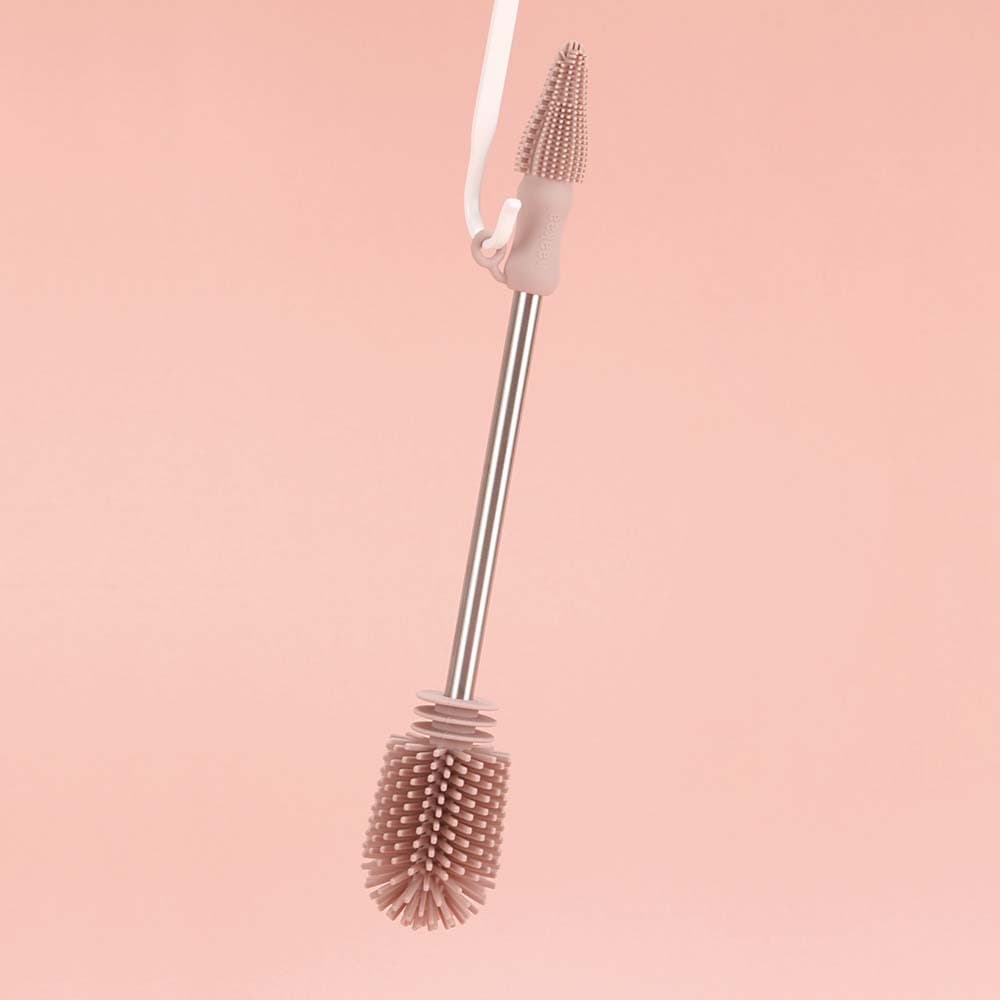 Haakaa - Double-Ended Silicone Bottle Brush - Suva Grey