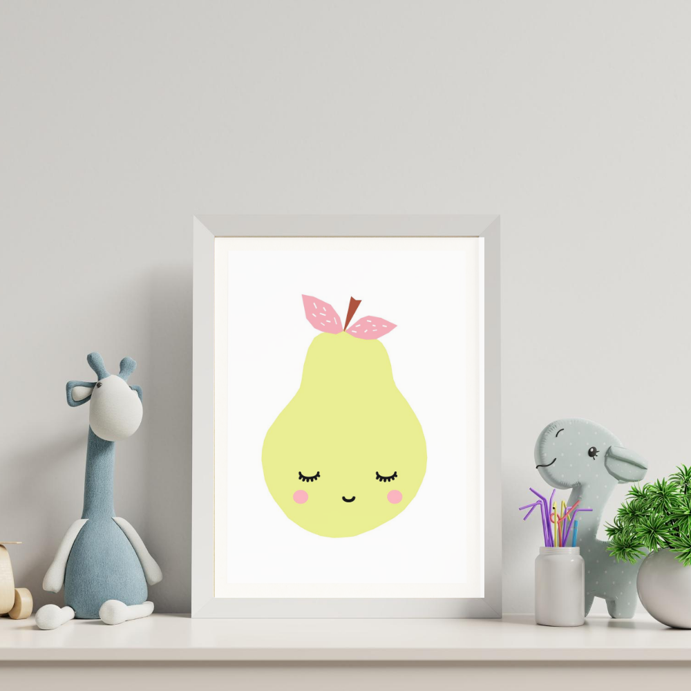 Paper Crew - Sleepy Pear Wall Art Print