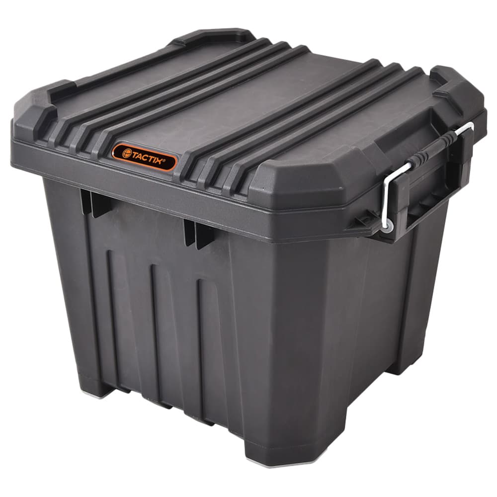 TACTIX - Heavy Duty Storage Box 30L - Black